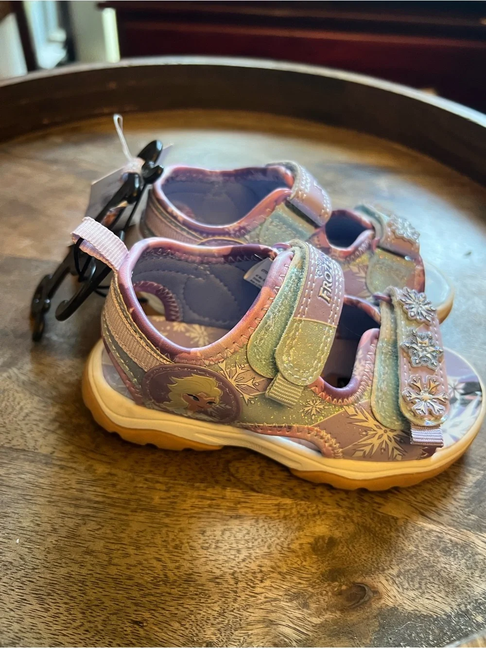 Disney Purple & Pink Frozen Anna and Elsa Kids Sandals